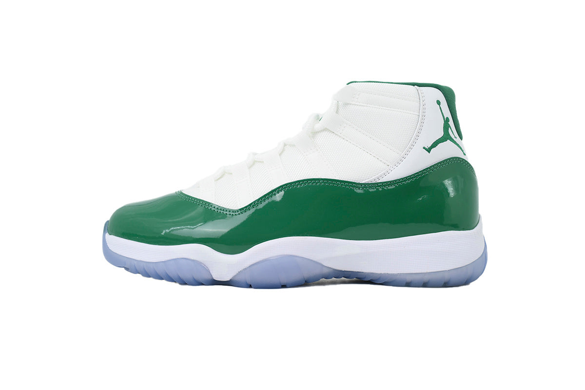 Air Jordan 11 Retro White Green sneaker product image 1 | Foot Spikes