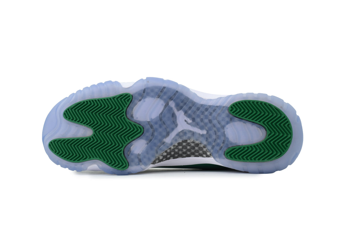 Air Jordan 11 Retro White Green sneaker product image 2 | Foot Spikes