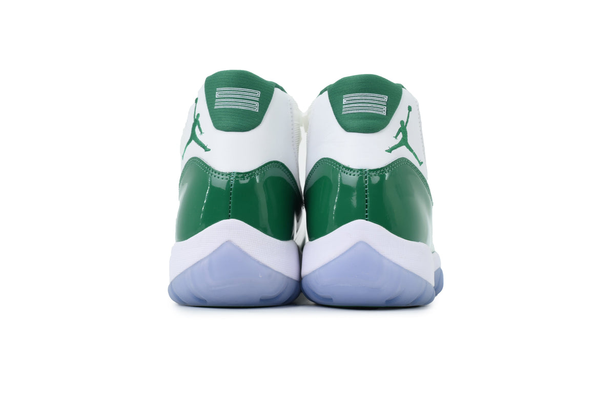 Air Jordan 11 Retro White Green sneaker product image 3 | Foot Spikes