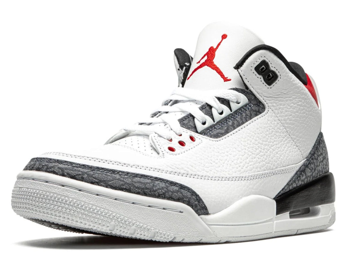 Air Jordan 3 Retro SE-T Denim "Japan Exclusive - Fire Red" sneaker product image 3 | Foot Spikes