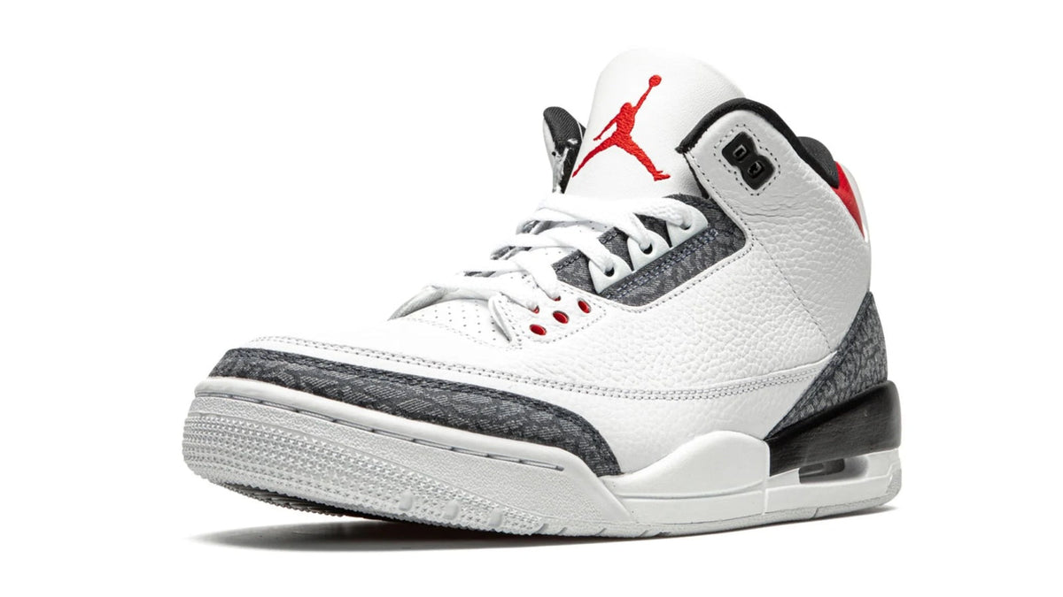 Air Jordan 3 Retro SE-T Denim "Japan Exclusive - Fire Red" sneaker product image 3 | Foot Spikes