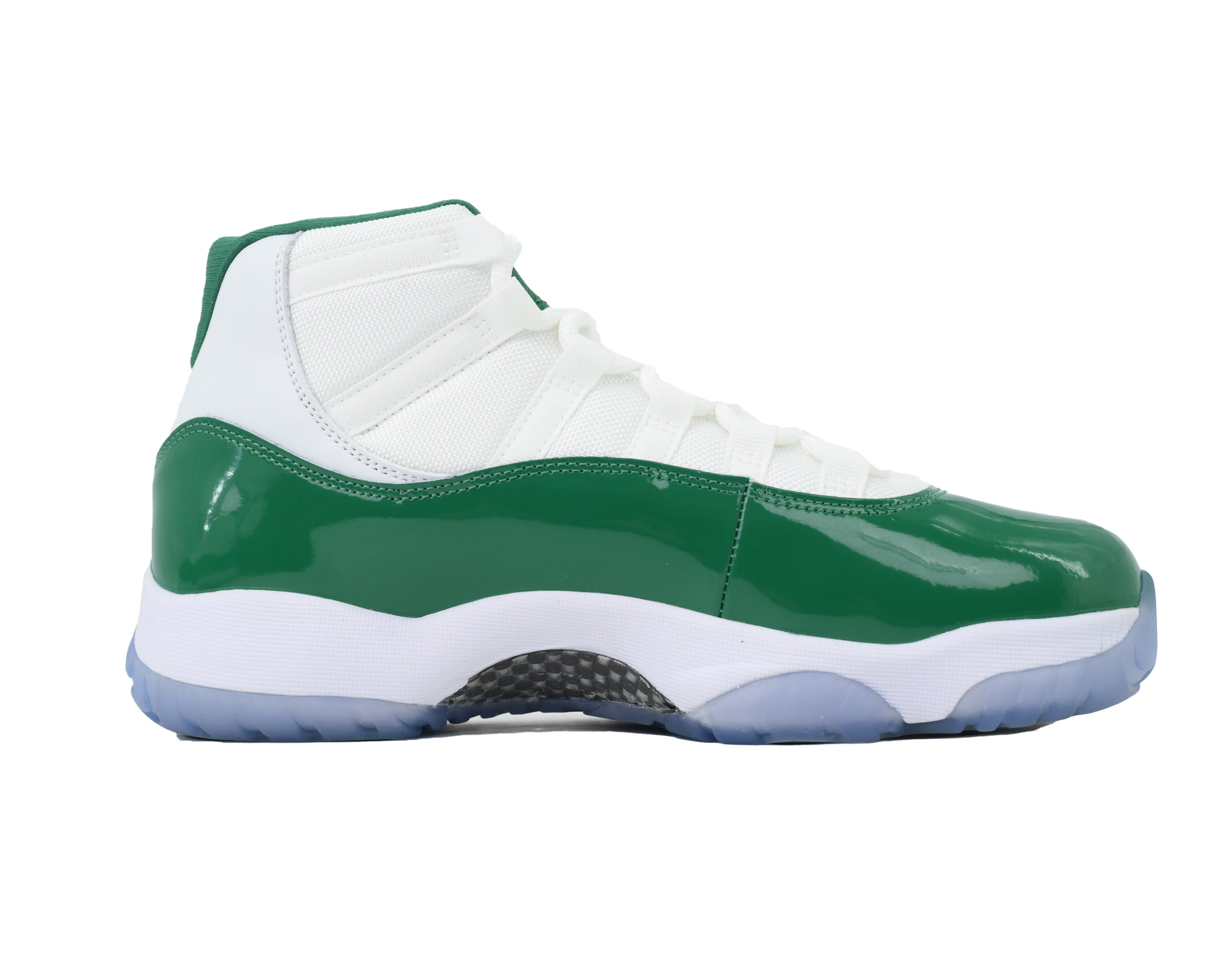 Air Jordan 11 Retro White Green sneaker product image 4 | Foot Spikes