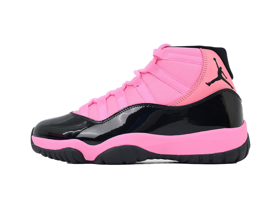 Jordan 11 Retro Pink/Black sneaker product image 1 | Foot Spikes