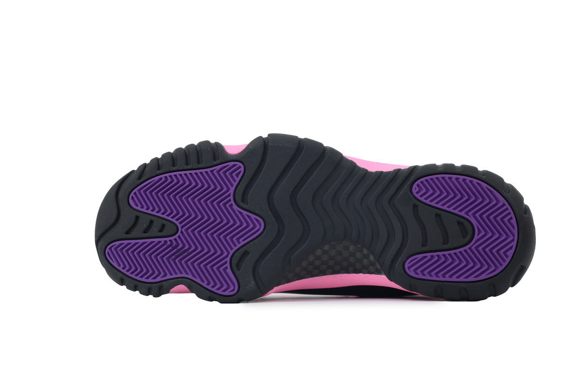 Jordan 11 Retro Pink/Black sneaker product image 2 | Foot Spikes