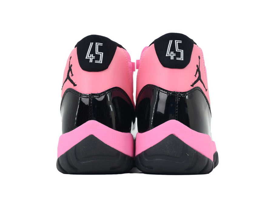 Jordan 11 Retro Pink/Black sneaker product image 3 | Foot Spikes
