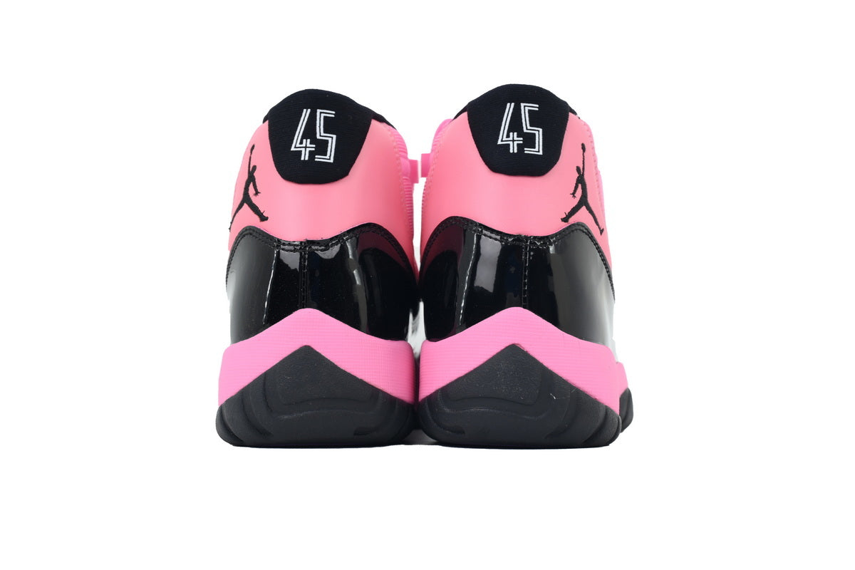 Jordan 11 Retro Pink/Black sneaker product image 3 | Foot Spikes