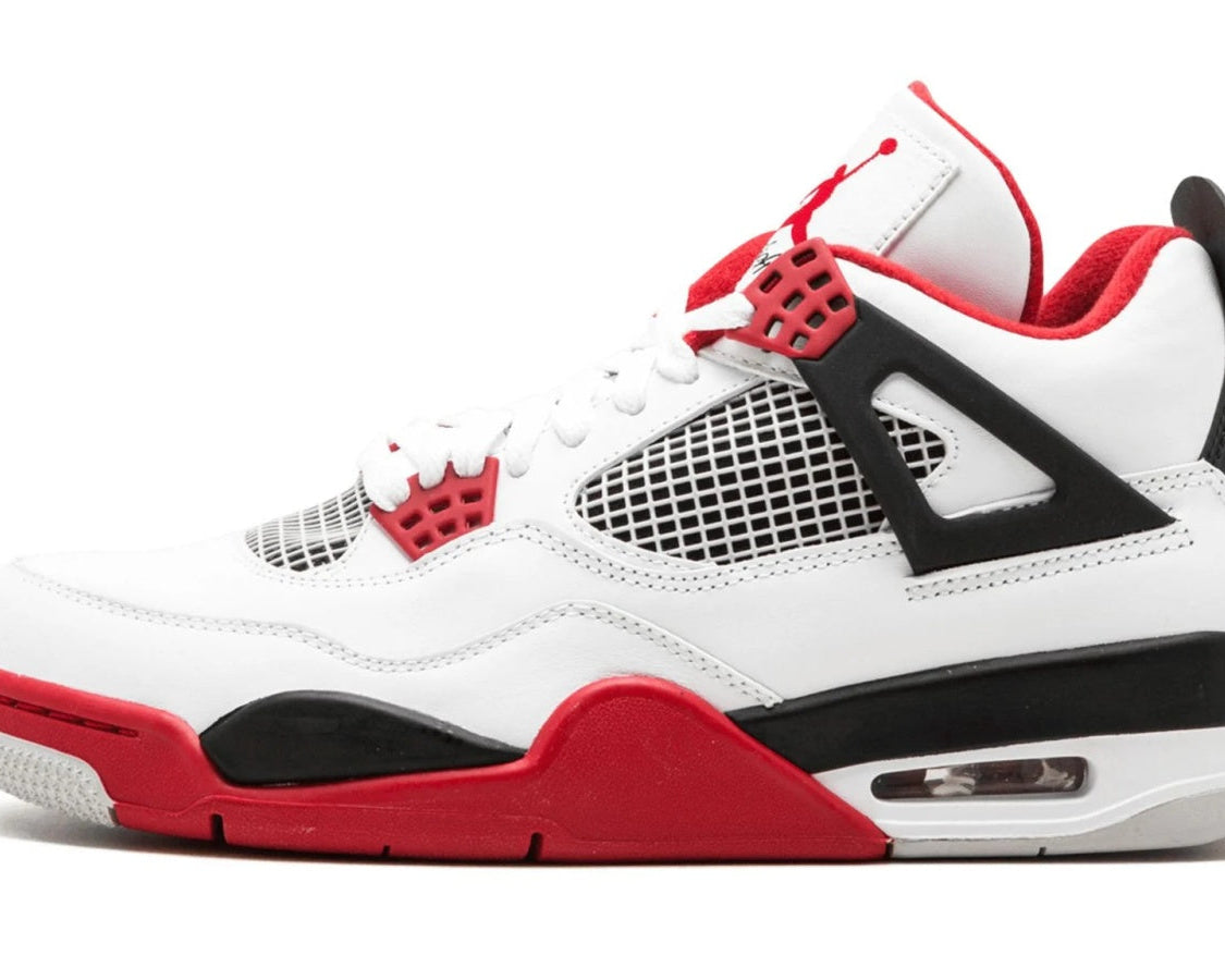 Air Jordan 4 Retro "Fire Red" sneaker product image 1 | Foot Spikes