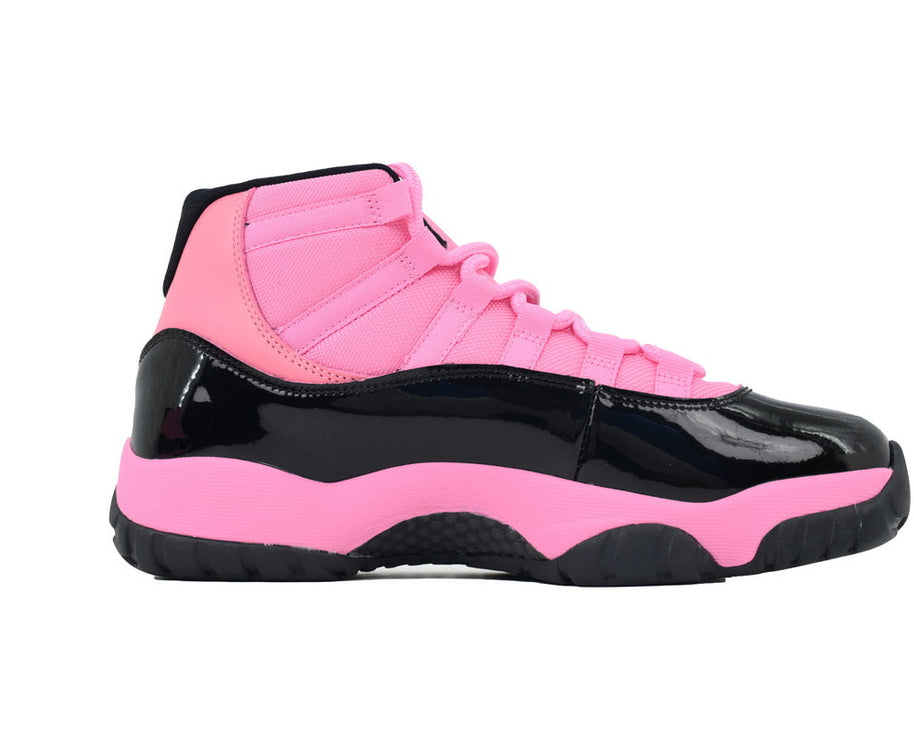 Jordan 11 Retro Pink/Black sneaker product image 4 | Foot Spikes