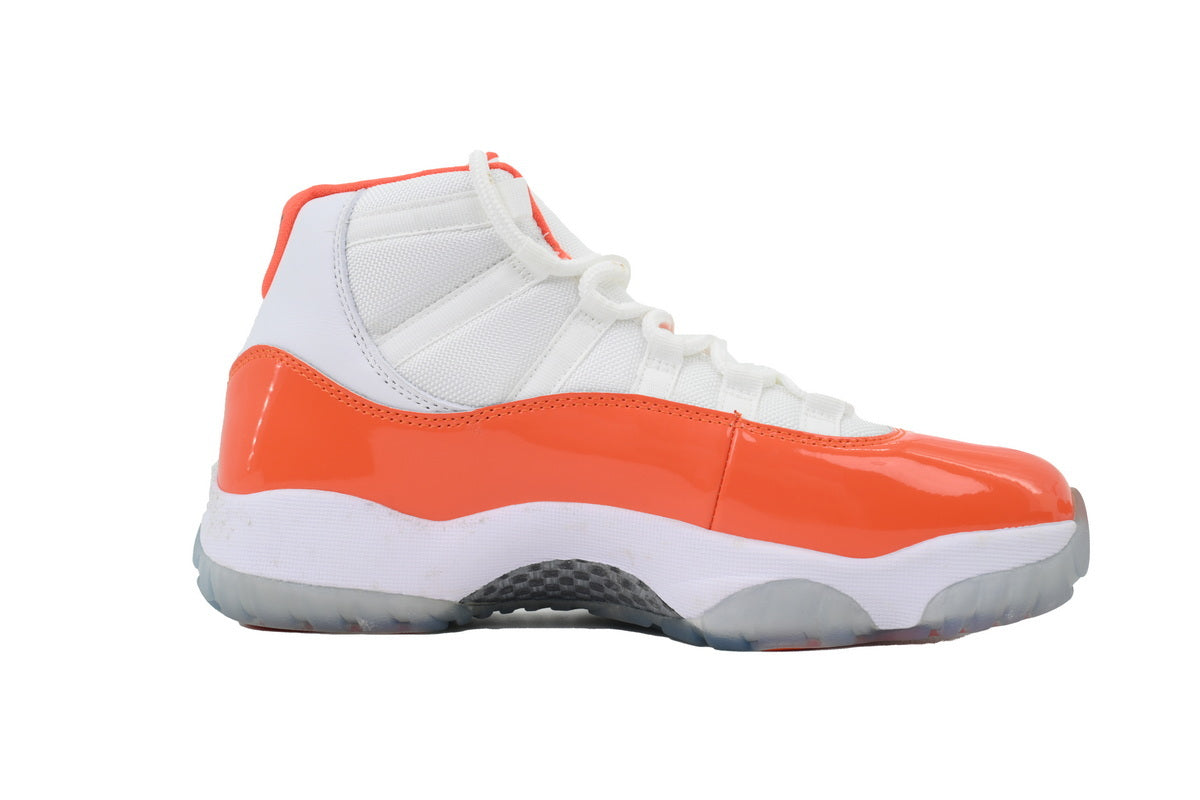 Air Jordan 11 Retro White Orange sneaker product image 4 | Foot Spikes