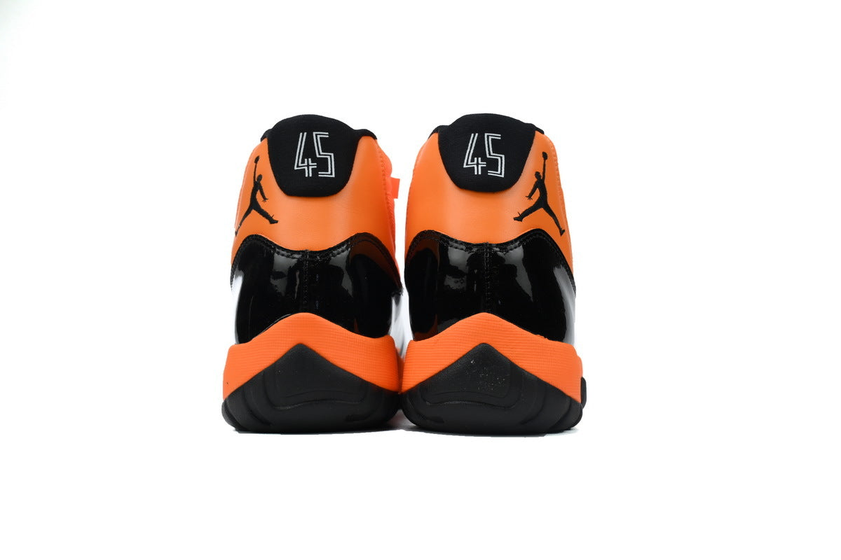 Air Jordan 11 Retro "Black Orange” sneaker product image 3 | Foot Spikes