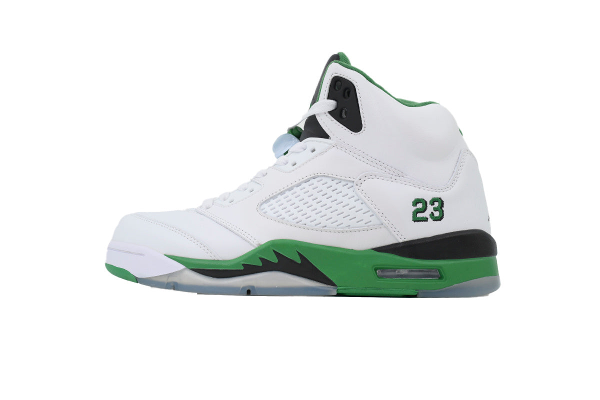 Wmns Air Jordan 5 Retro 'Lucky Green' sneaker product image 1 | Foot Spikes
