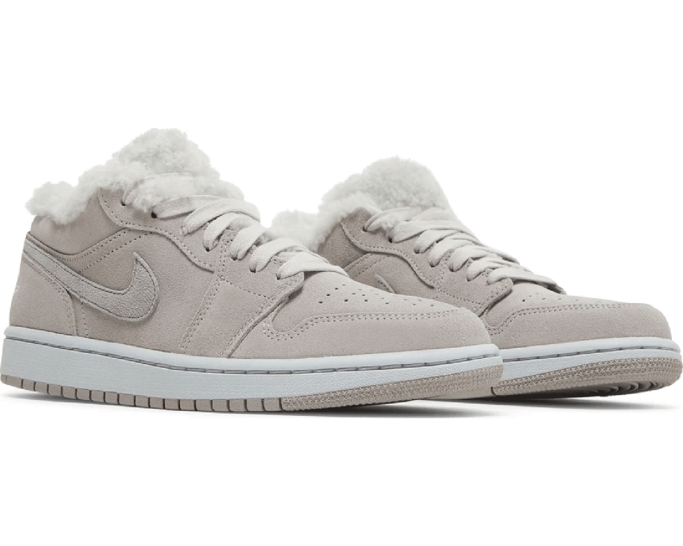 Wmns Air Jordan 1 Low SE 'Sherpa Fleece' sneaker product image 3 | Foot Spikes