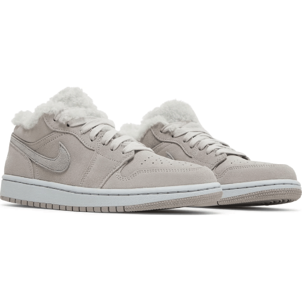 Wmns Air Jordan 1 Low SE 'Sherpa Fleece' sneaker product image 3 | Foot Spikes
