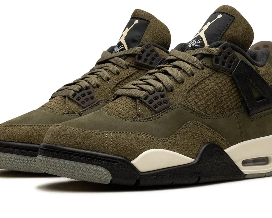 Air Jordan 4 Craft "Medium Olive" sneaker product image 2 | Foot Spikes