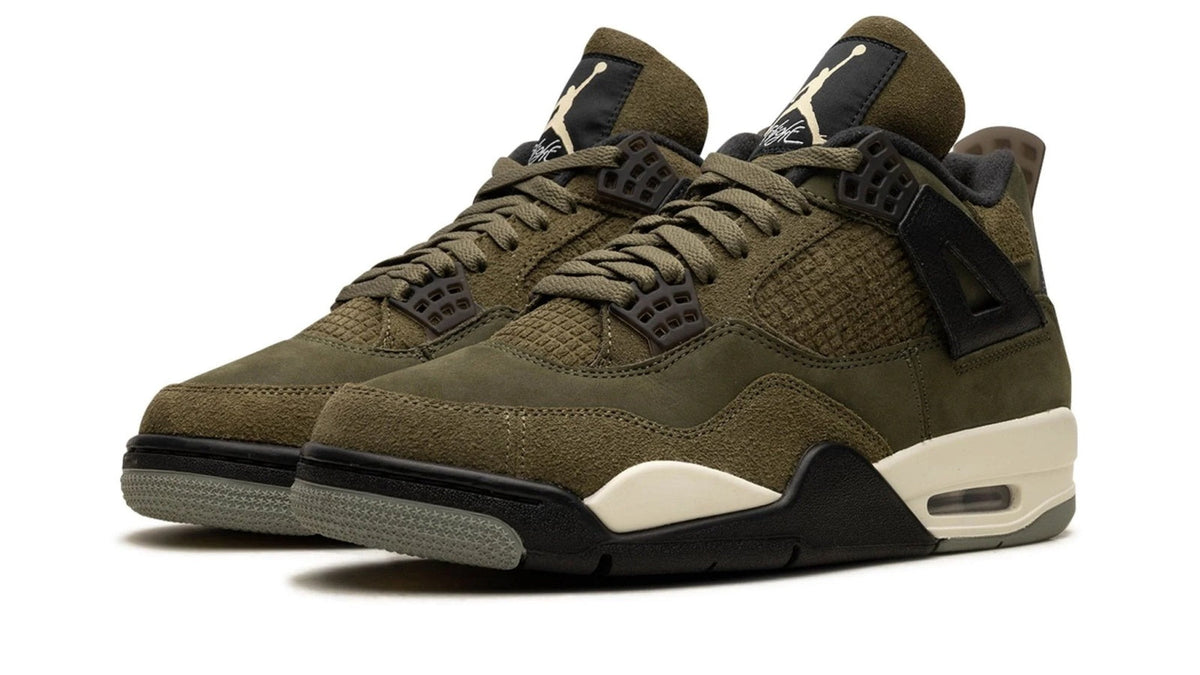 Air Jordan 4 Craft "Medium Olive" sneaker product image 2 | Foot Spikes