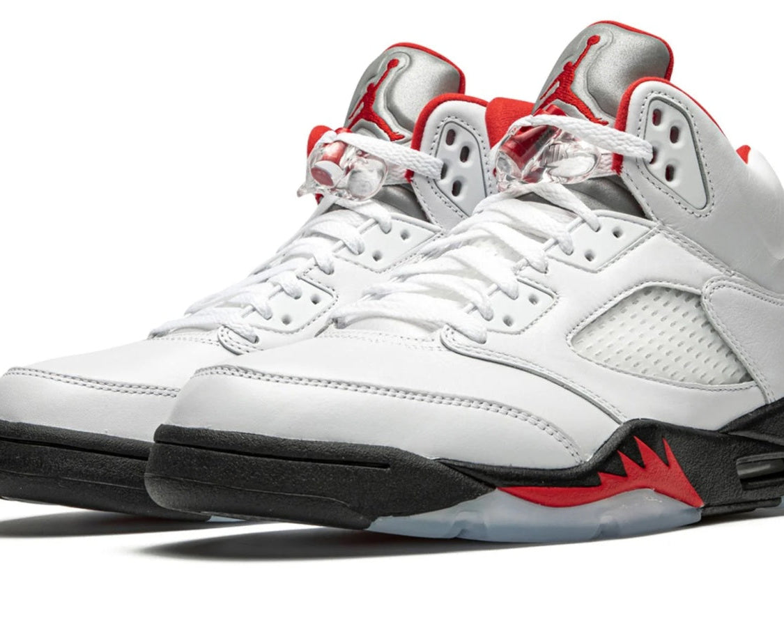 Air Jordan 5 Retro "Fire Red Silver Tongue 2020" sneaker product image 2 | Foot Spikes
