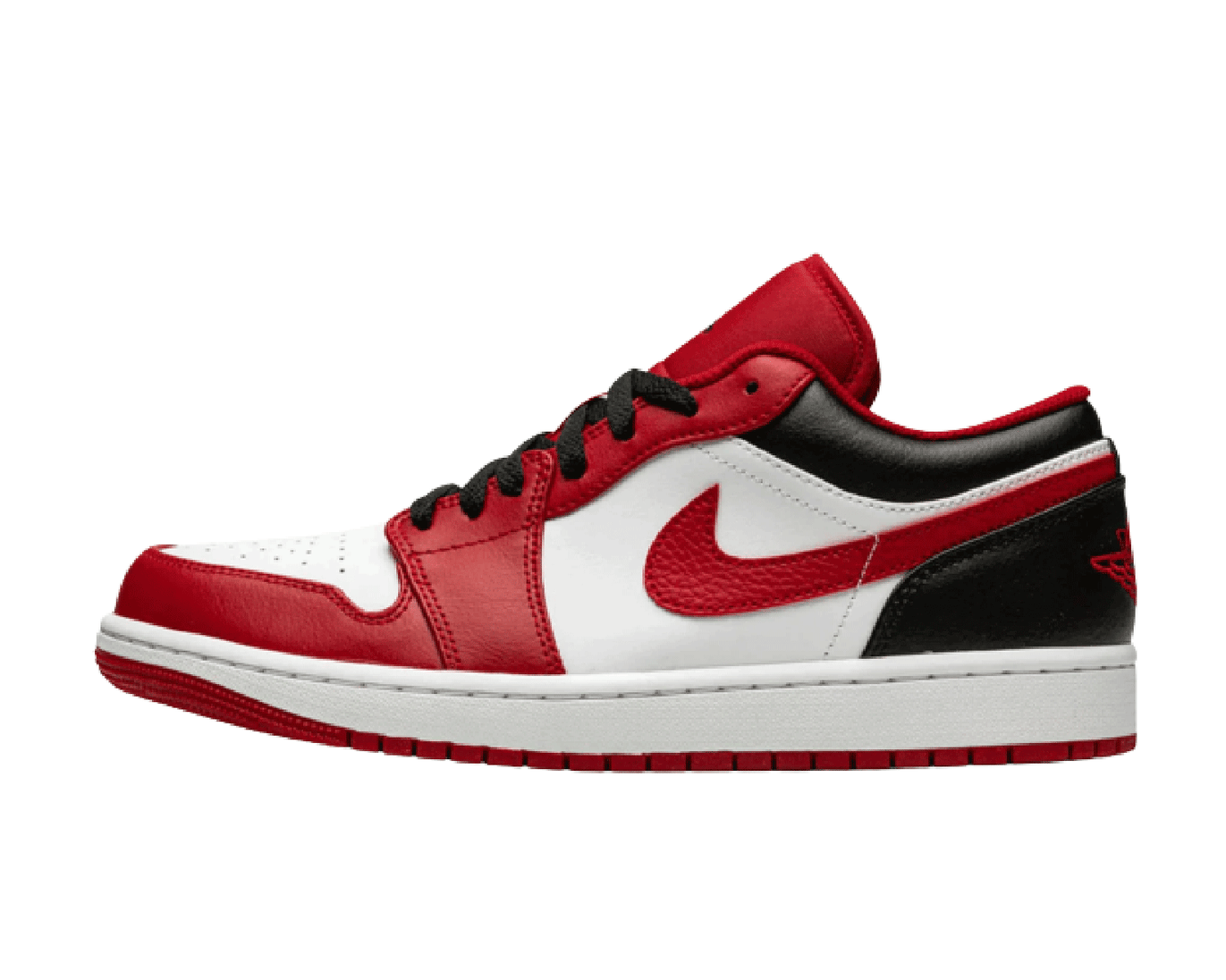 AIR JORDAN 1 LOW REVERSE BLACK TOE BULLS sneaker product image 1 | Foot Spikes