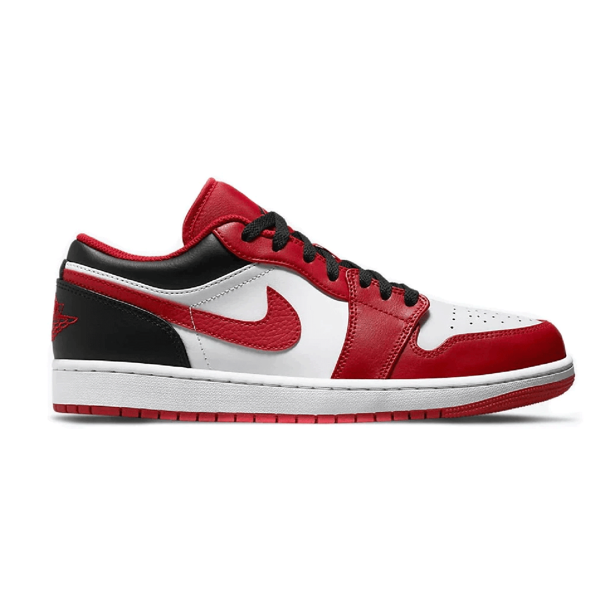 AIR JORDAN 1 LOW REVERSE BLACK TOE BULLS sneaker product image 3 | Foot Spikes