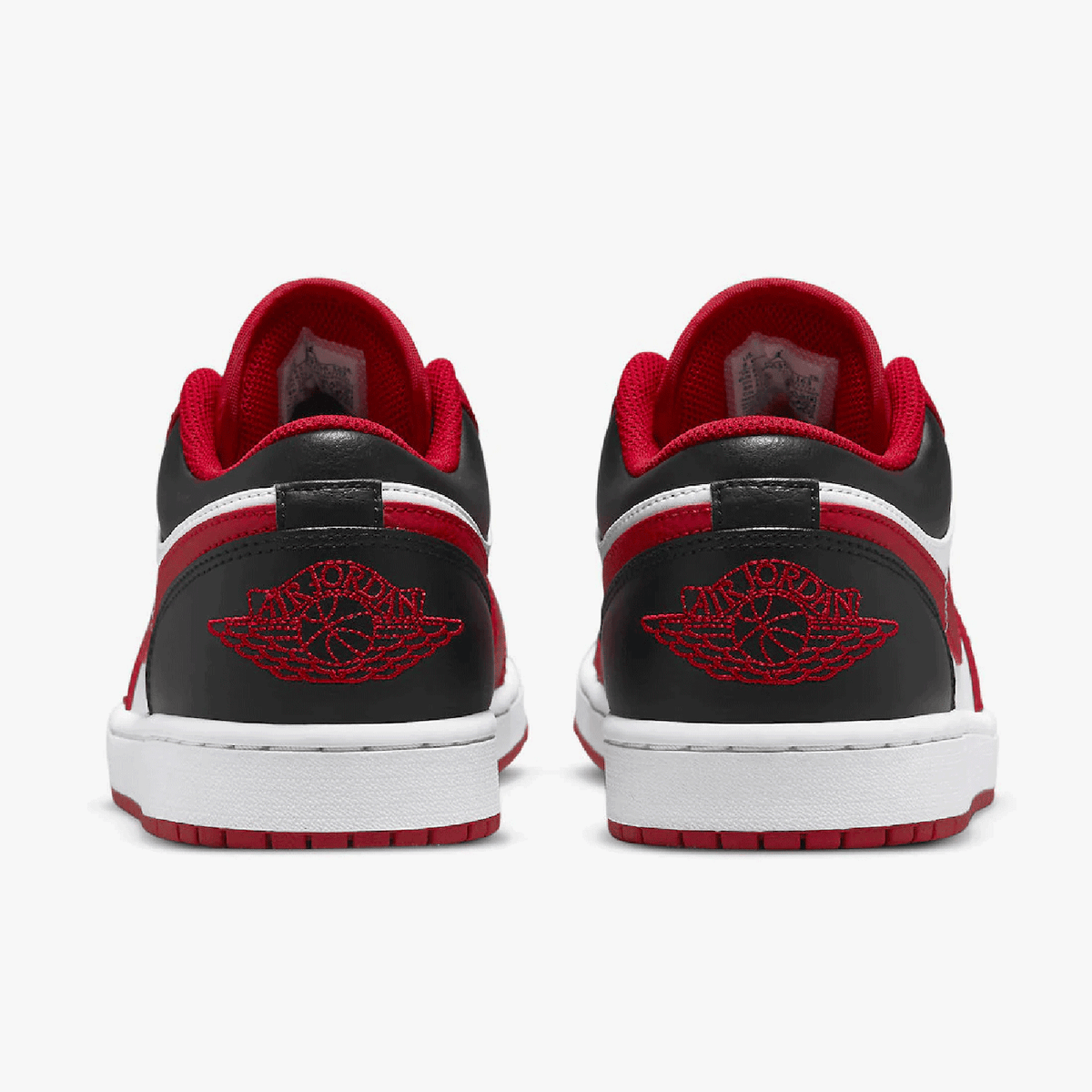AIR JORDAN 1 LOW REVERSE BLACK TOE BULLS sneaker product image 4 | Foot Spikes