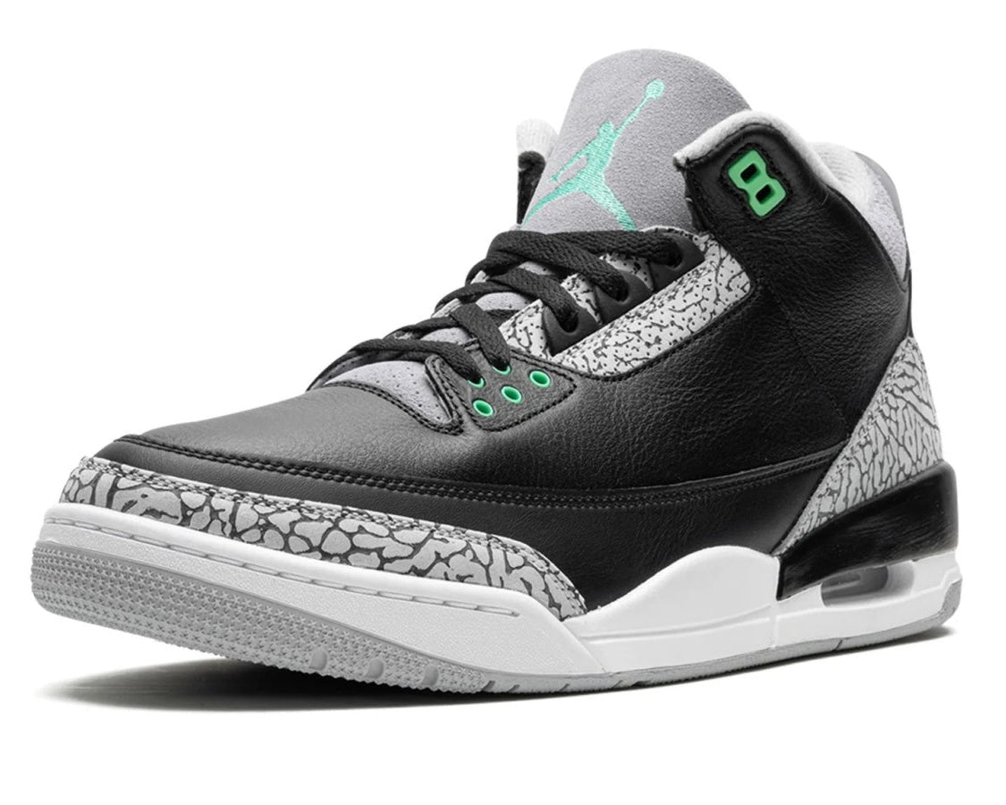 Air Jordan 3 Retro "Green Glow" sneaker product image 3 | Foot Spikes