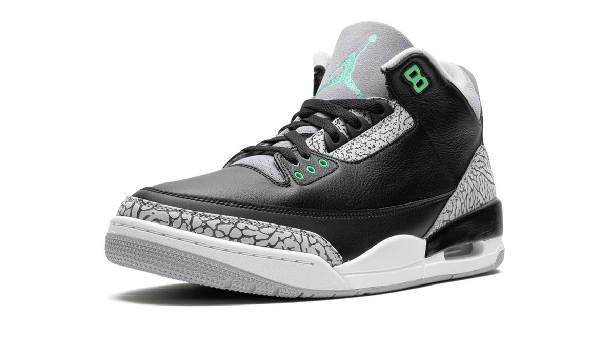 Air Jordan 3 Retro "Green Glow" sneaker product image 3 | Foot Spikes