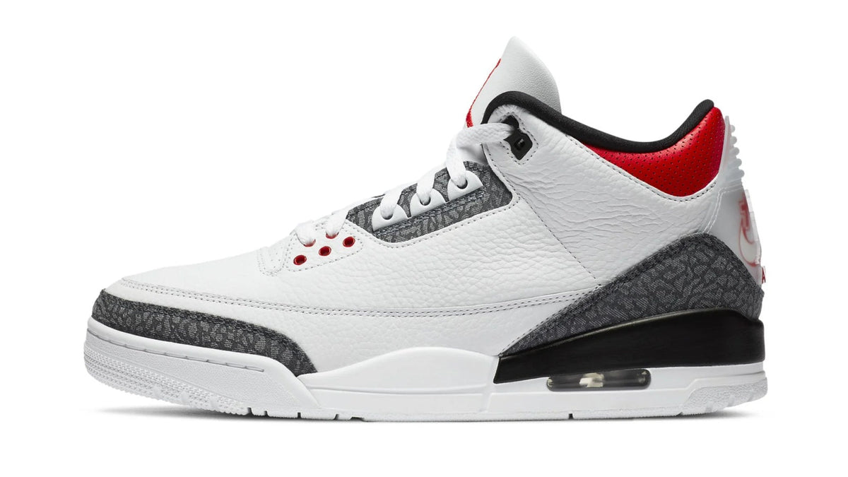Air Jordan 3 Retro SE-T Denim "Japan Exclusive - Fire Red" sneaker product image 1 | Foot Spikes