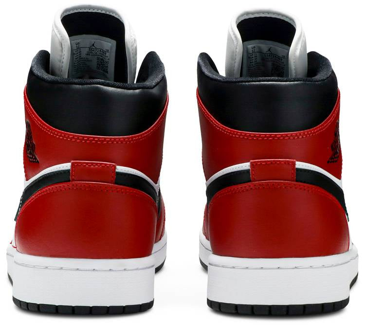 Air Jordan 1 Mid 'Chicago Black Toe' sneaker product image 3 | Foot Spikes