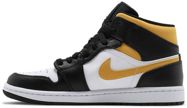 Air Jordan 1 Mid 'Black University Gold' sneaker product image 1 | Foot Spikes