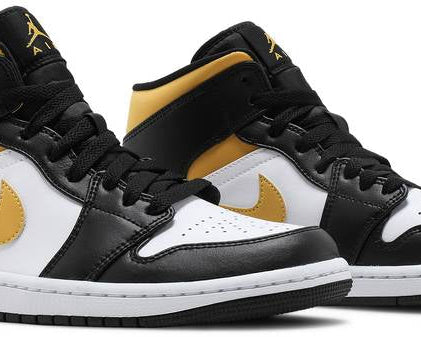 Air Jordan 1 Mid 'Black University Gold' sneaker product image 4 | Foot Spikes