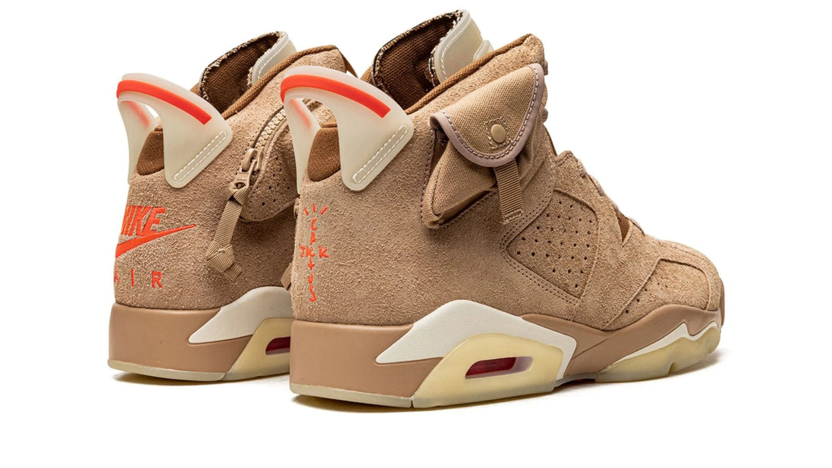 Air Jordan 6 Retro "Travis Scott - British Khaki" sneaker product image 4 | Foot Spikes