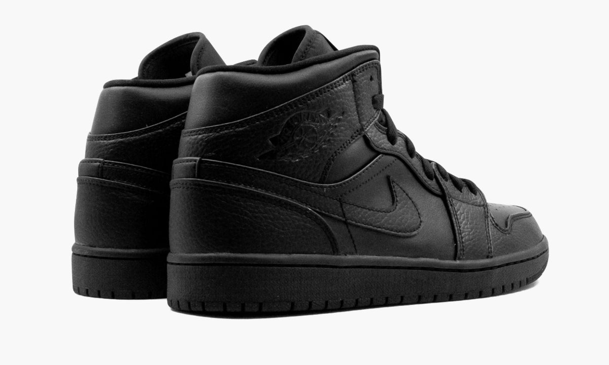 Air Jordan 1 Mid GS 'Triple Black' sneaker product image 3 | Foot Spikes