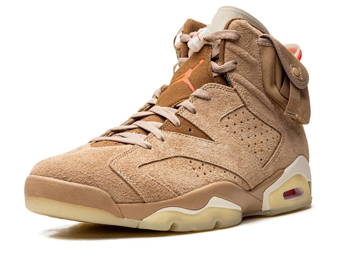 Air Jordan 6 Retro "Travis Scott - British Khaki" sneaker product image 3 | Foot Spikes