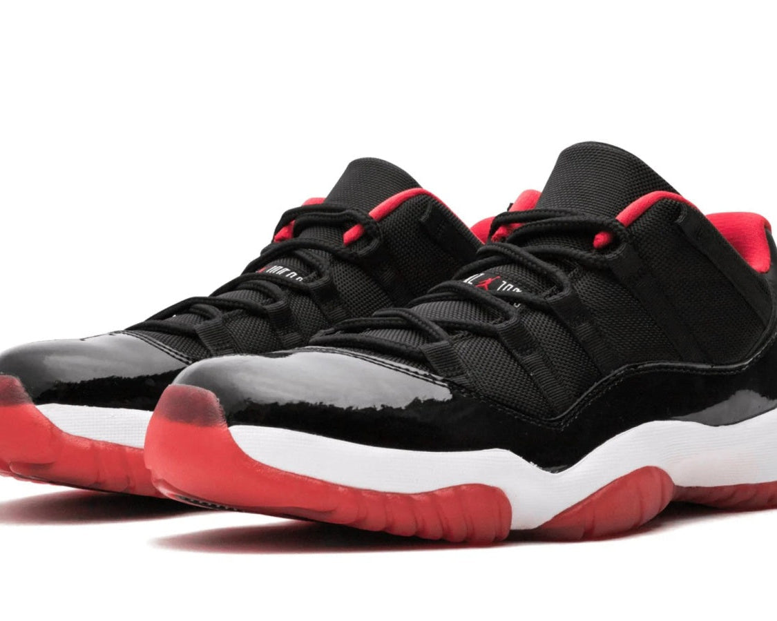 Air Jordan 11 Retro Low "Bred" sneaker product image 2 | Foot Spikes