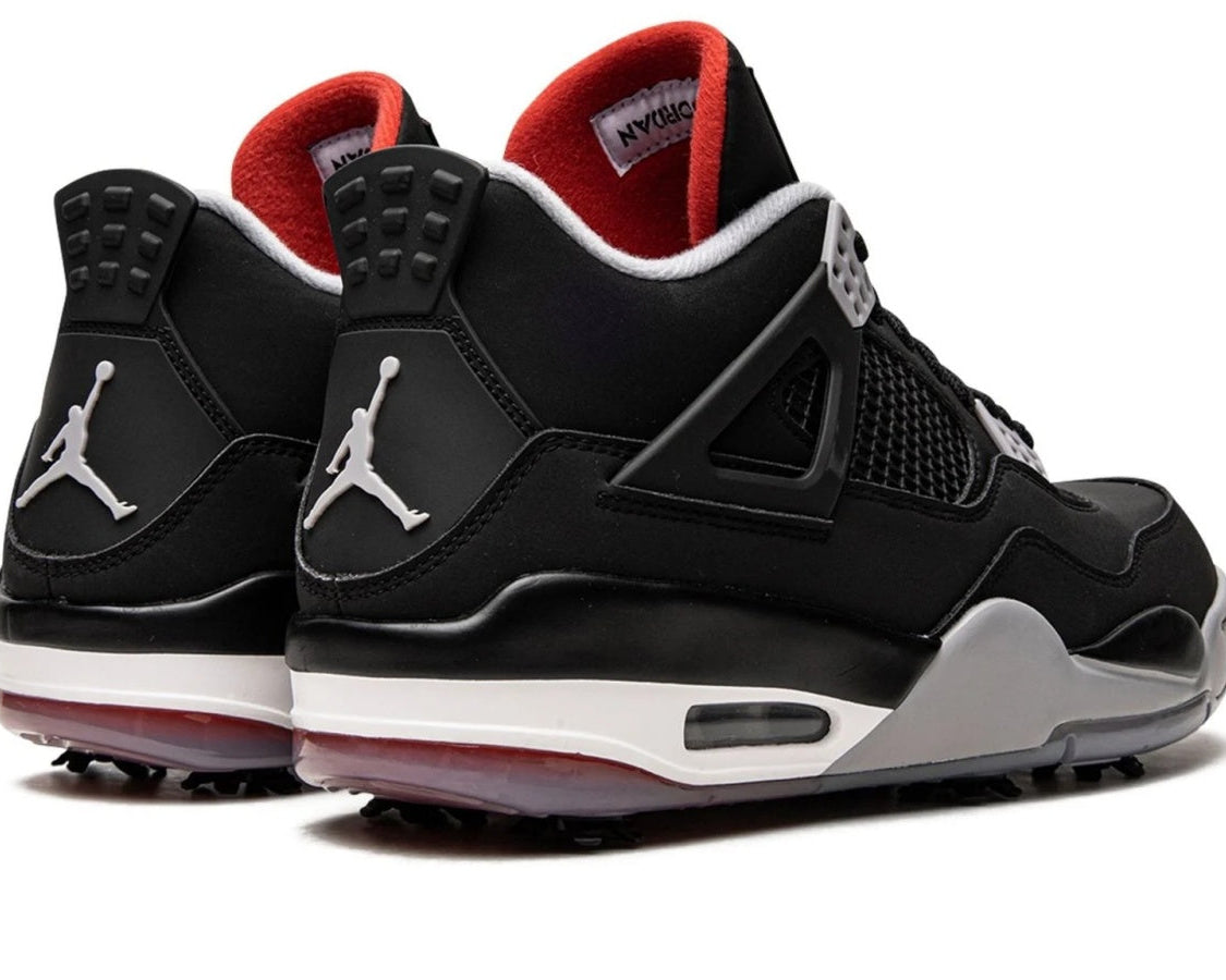 Air Jordan 4 Golf "Bred" sneaker product image 4 | Foot Spikes