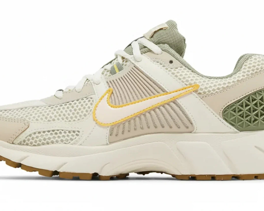 Women's Air Zoom Vomero 5 'Pale Ivory Oil Green' sneaker product image 1 | Foot Spikes
