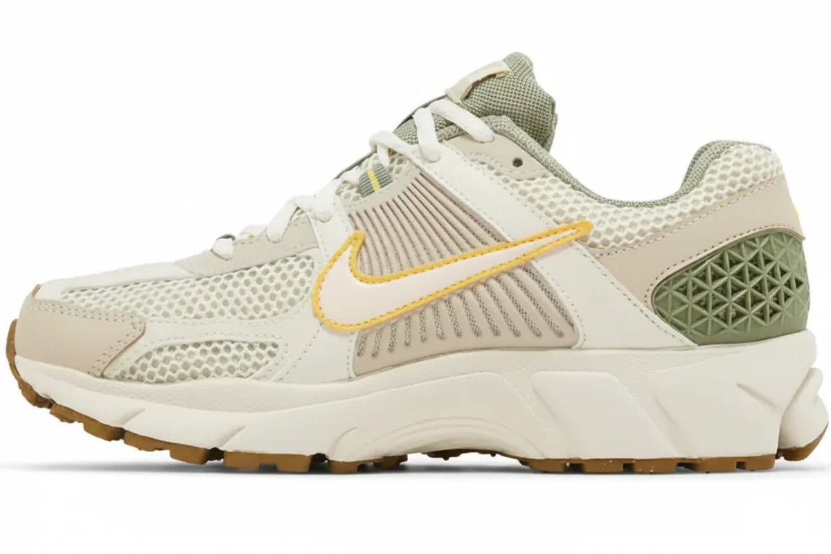 Women's Air Zoom Vomero 5 'Pale Ivory Oil Green' sneaker product image 1 | Foot Spikes
