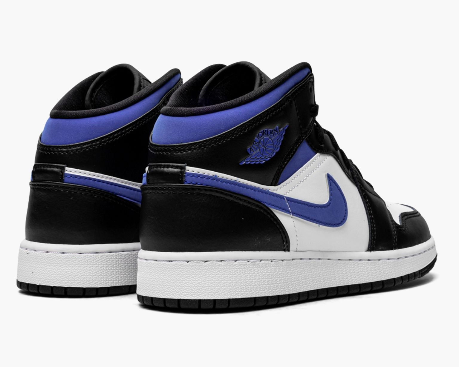 Air Jordan 1 Mid White Racer Blue (GS) sneaker product image 3 | Foot Spikes