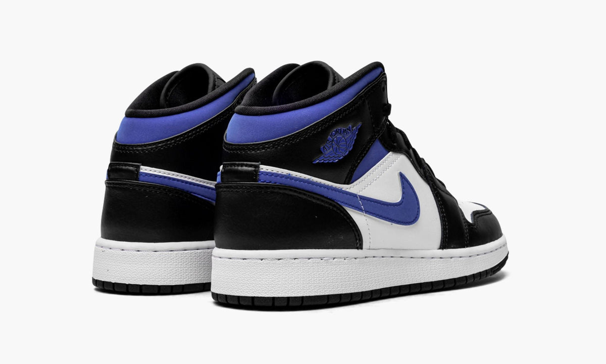 Air Jordan 1 Mid White Racer Blue (GS) sneaker product image 3 | Foot Spikes
