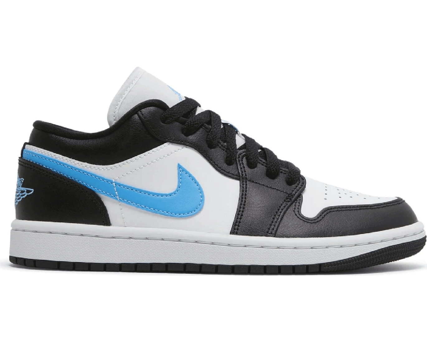 Air Jordan 1 Low 'Black University Blue' sneaker product image 4 | Foot Spikes