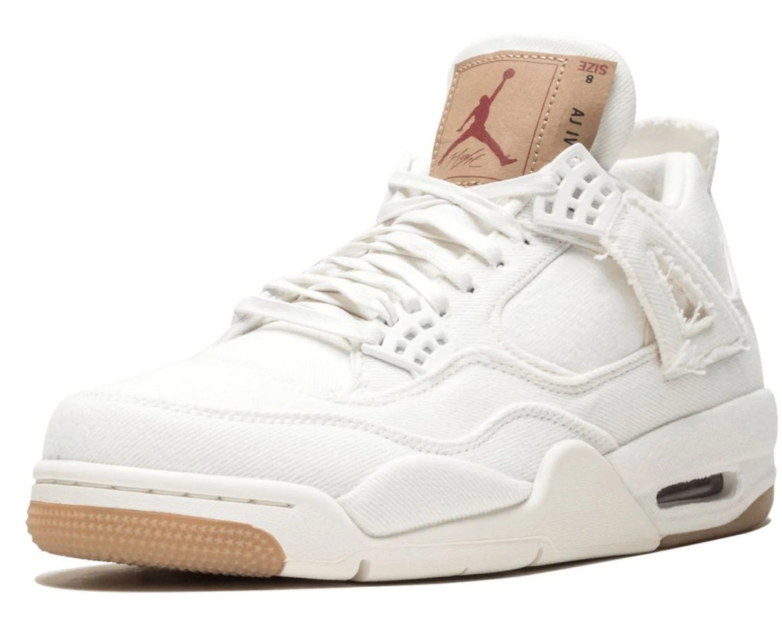 Air Jordan 4 Retro Levis NRG "White Denim" sneaker product image 3 | Foot Spikes