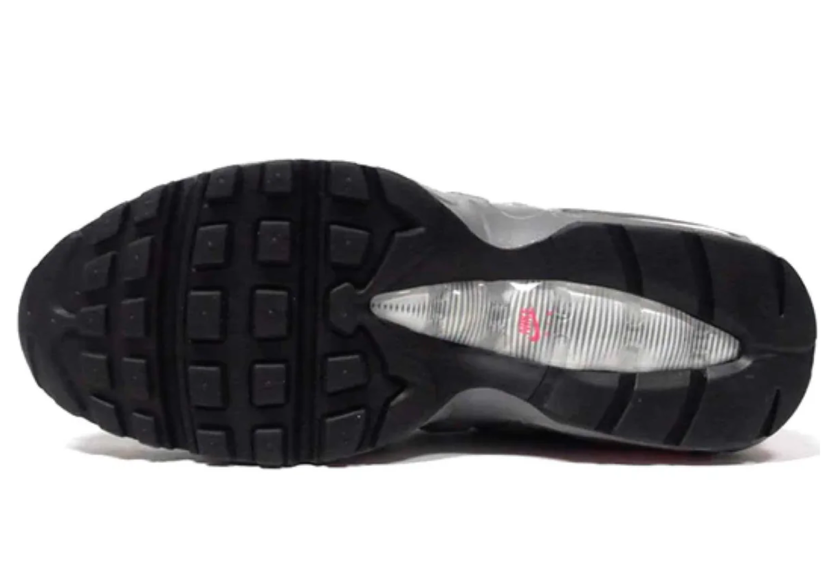 Nike Air Max 95 Essential Particle Grey Track Red sneaker product image 2 | Foot Spikes
