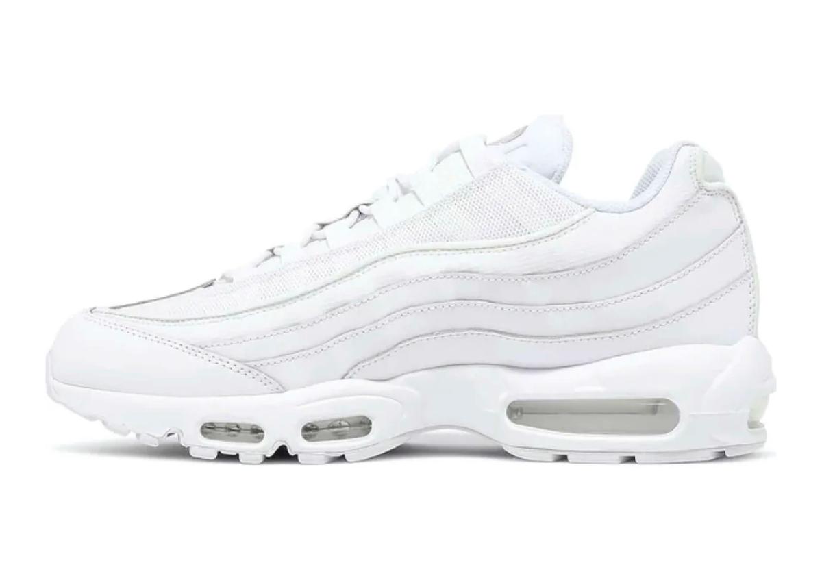 Nike Air Max 95 Triple White sneaker product image 1 | Foot Spikes