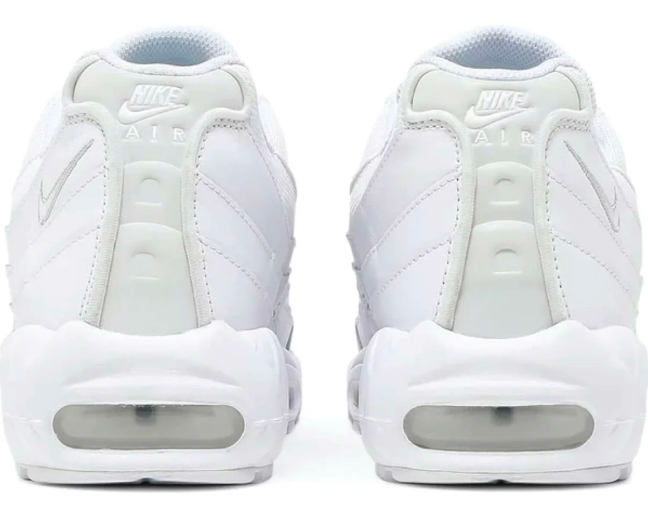 Nike Air Max 95 Triple White sneaker product image 3 | Foot Spikes