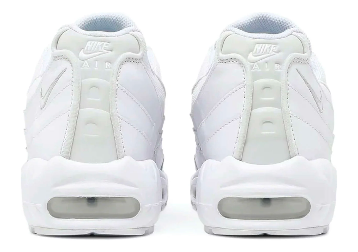 Nike Air Max 95 Triple White sneaker product image 3 | Foot Spikes