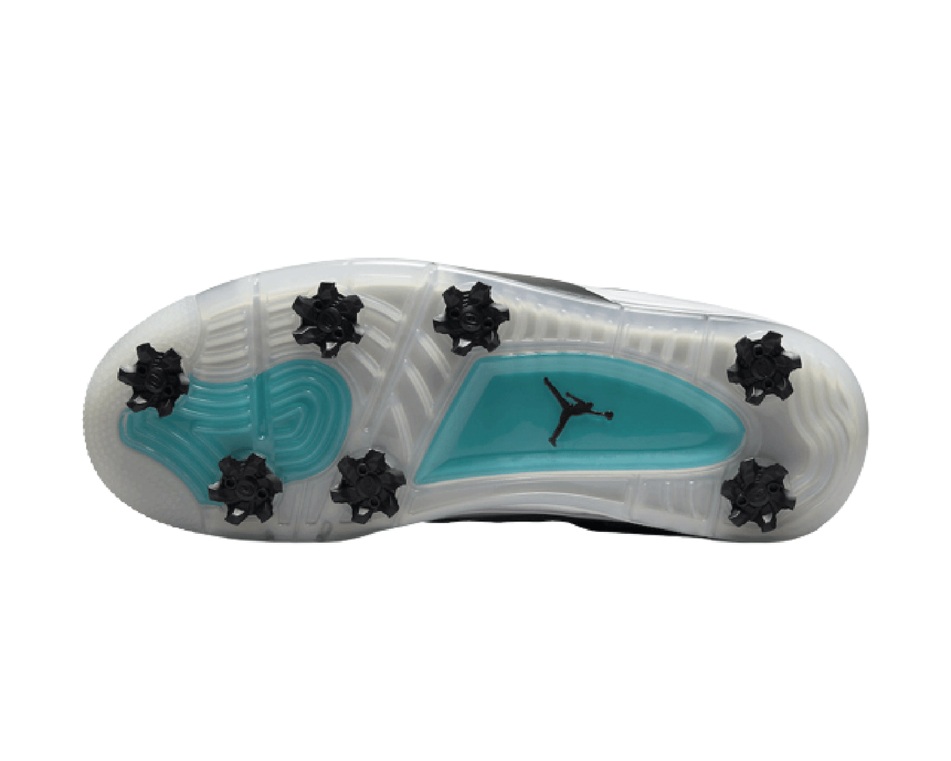 Air Jordan 4 Golf “Teal Purple” sneaker product image 2 | Foot Spikes