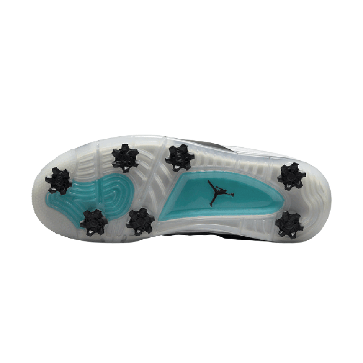 Air Jordan 4 Golf “Teal Purple” sneaker product image 2 | Foot Spikes