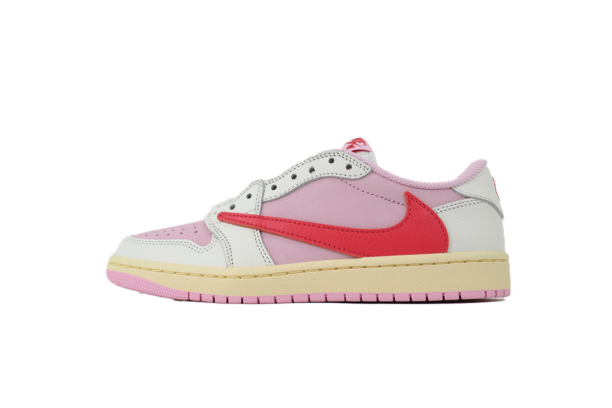 Travis Scott x Air Jordan 1 Retro Low OG 'Sail Tropical Pink' sneaker product image 1 | Foot Spikes