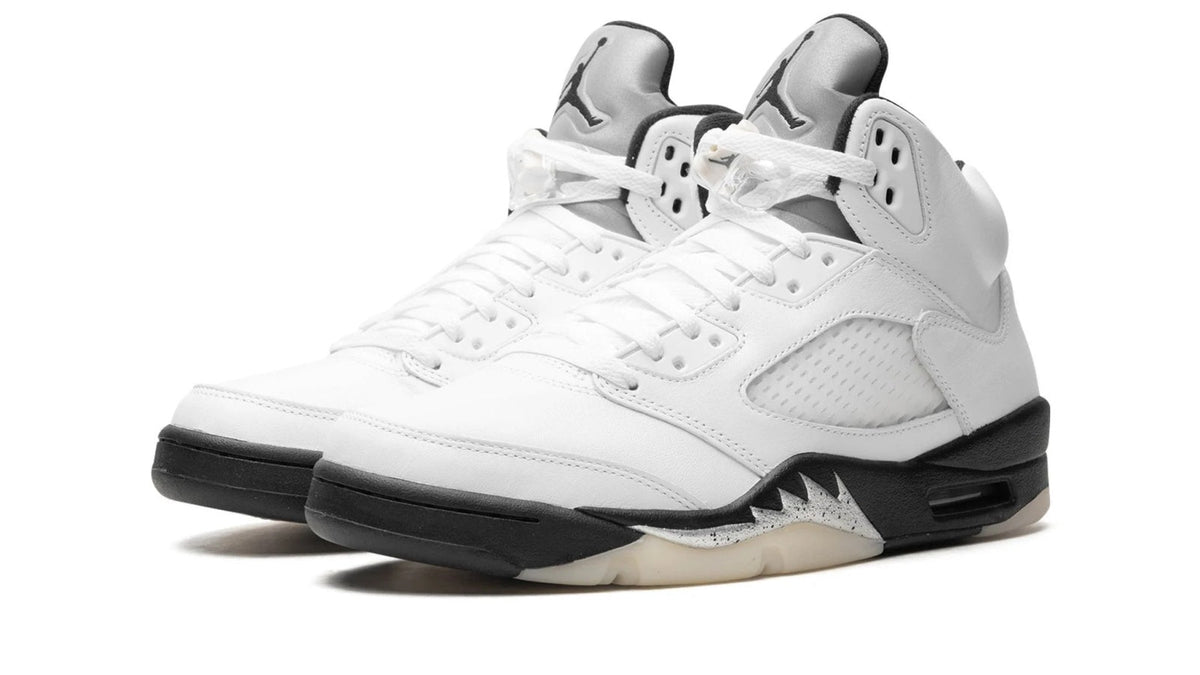 Air Jordan 5 "White/Black" sneaker product image 2 | Foot Spikes