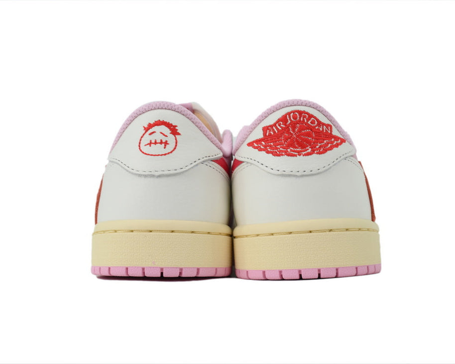 Travis Scott x Air Jordan 1 Retro Low OG 'Sail Tropical Pink' sneaker product image 3 | Foot Spikes
