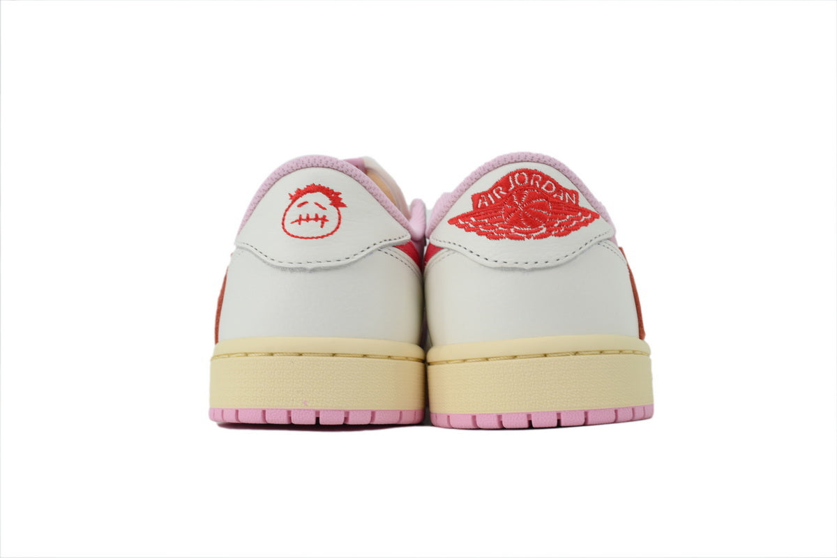 Travis Scott x Air Jordan 1 Retro Low OG 'Sail Tropical Pink' sneaker product image 3 | Foot Spikes